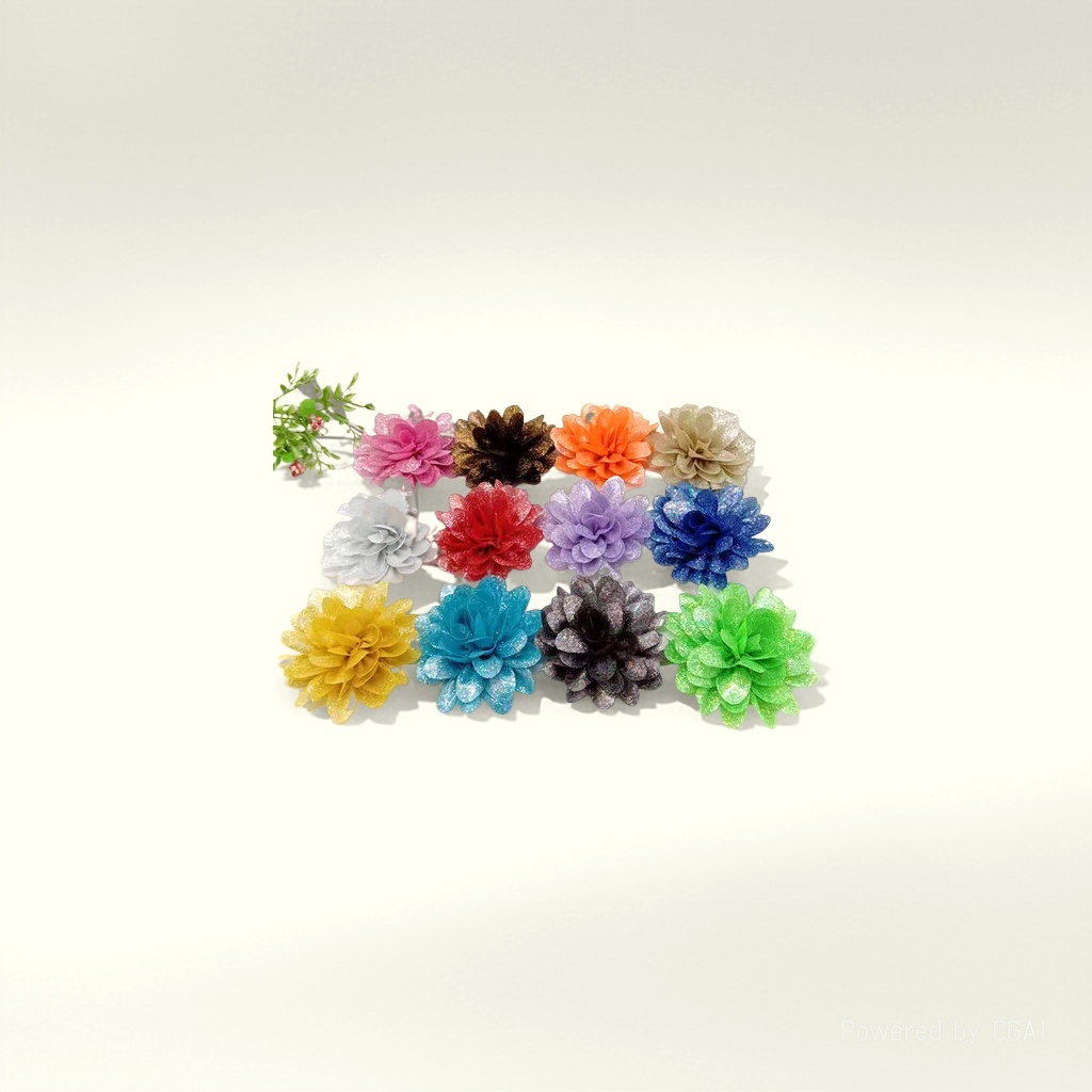 8cm small Daisy stamens, diy fabric flower hair accessory materials, clothing accessories, accessories and accessories Item Picture