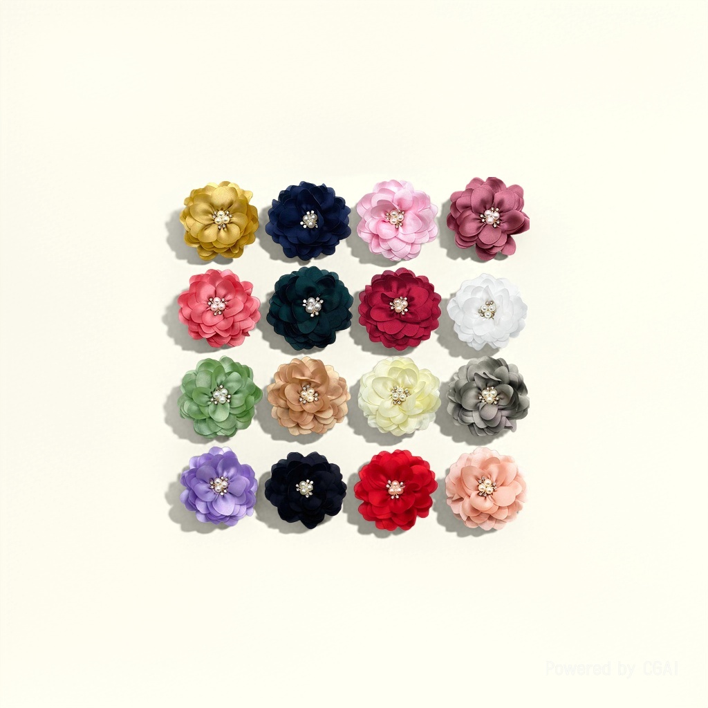 DIY fabric flower accessories, hair accessories, Korean-style brooches, shoes and hats, flower accessories, direct supply from the manufacturer details Picture