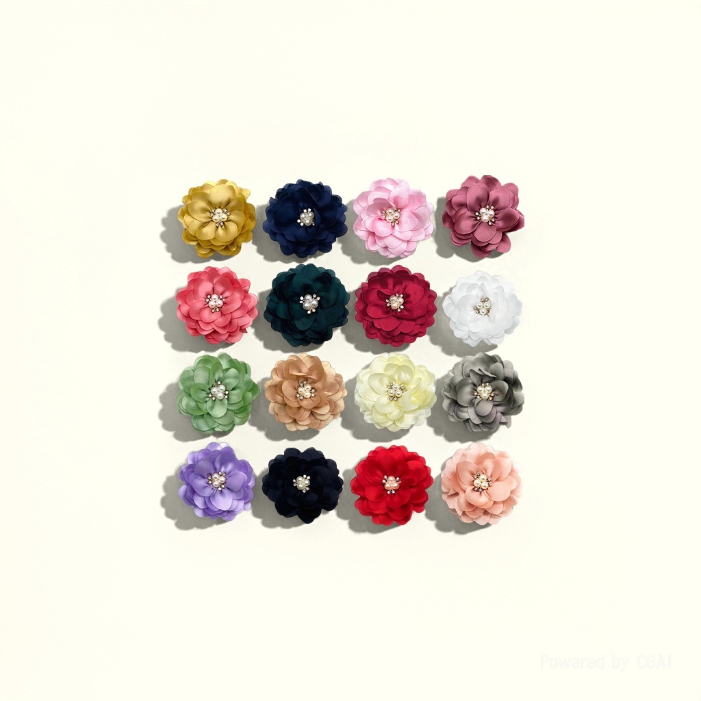 DIY fabric flower accessories, hair accessories, Korean-style brooches, shoes and hats, flower accessories, direct supply from the manufacturer Application Scenario