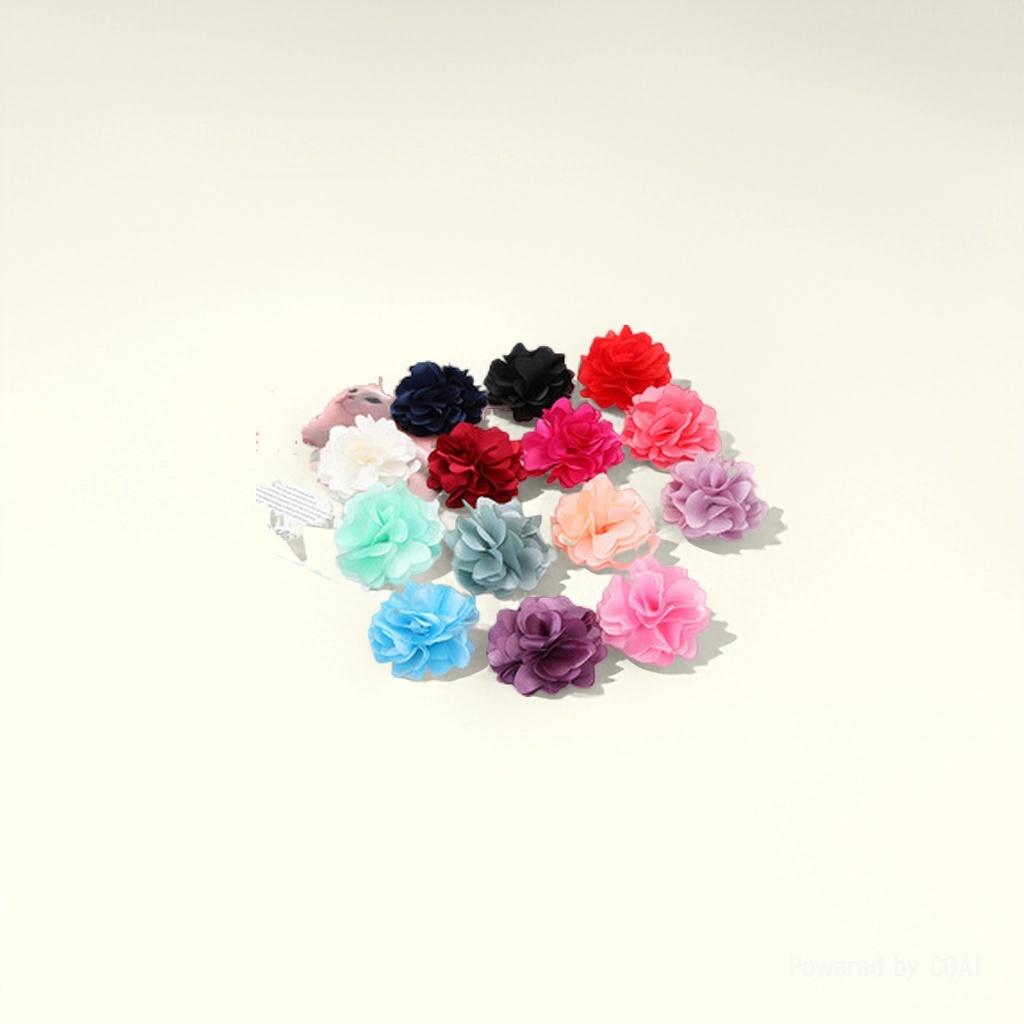 Factory stock of Korean-style three-dimensional fabric flower diy accessories, clothing, shoe materials, accessories and flower heads Application Scenario
