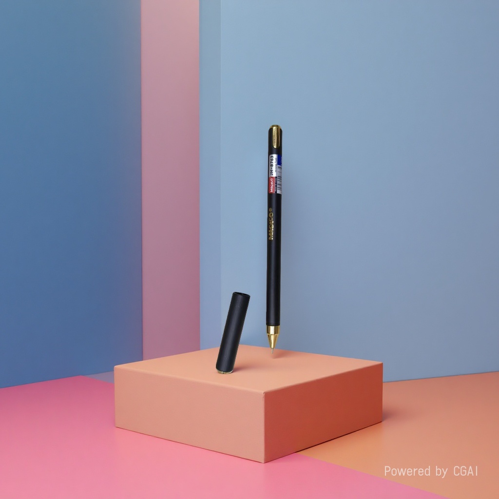 0.7mm medium oil ballpoint pen with blue core, smooth office stationery, no ink leakage, high-end details Picture