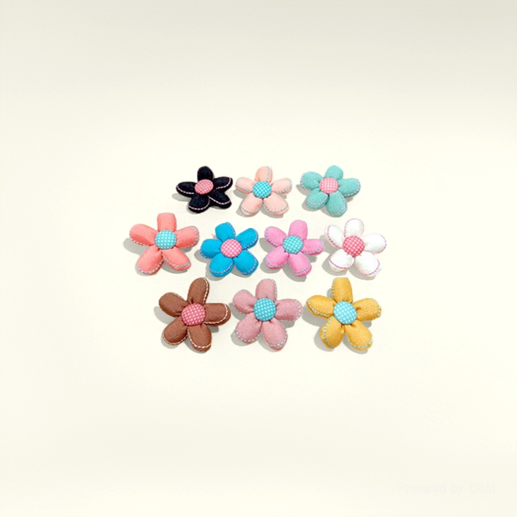 Colorful fabric flower petals, fabric handicrafts without flower diamonds, tissue boxes, creative home decoration Item Picture
