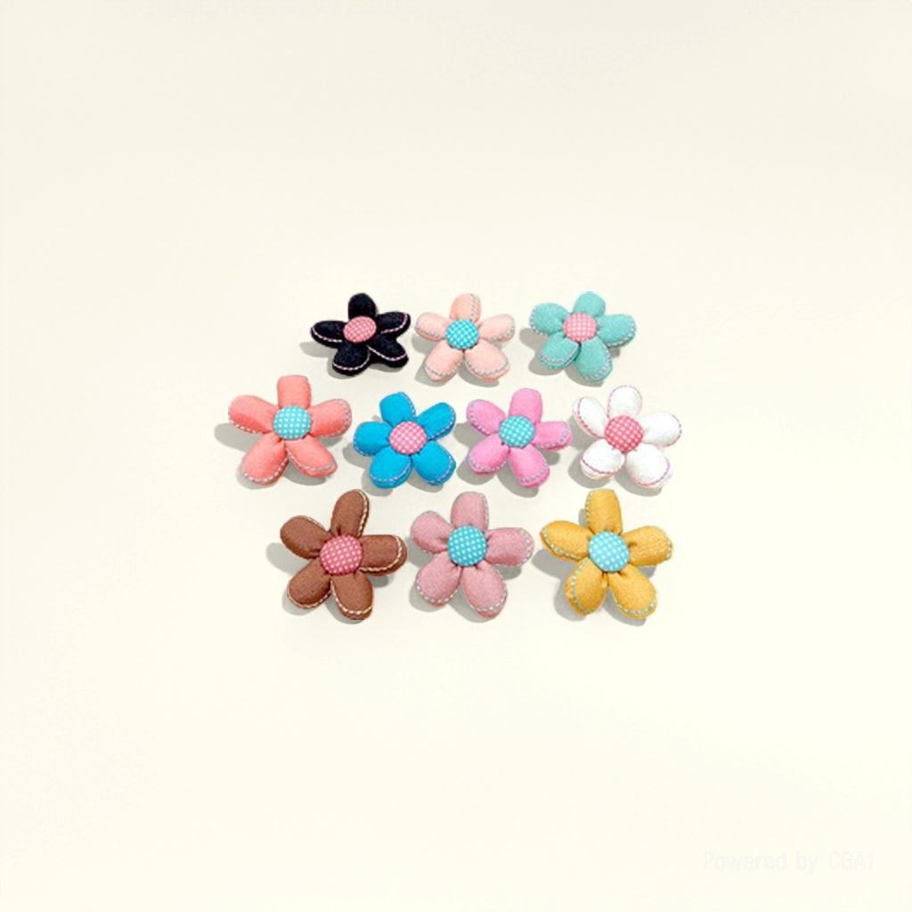 Colorful fabric flower petals, fabric handicrafts without flower diamonds, tissue boxes, creative home decoration details Picture