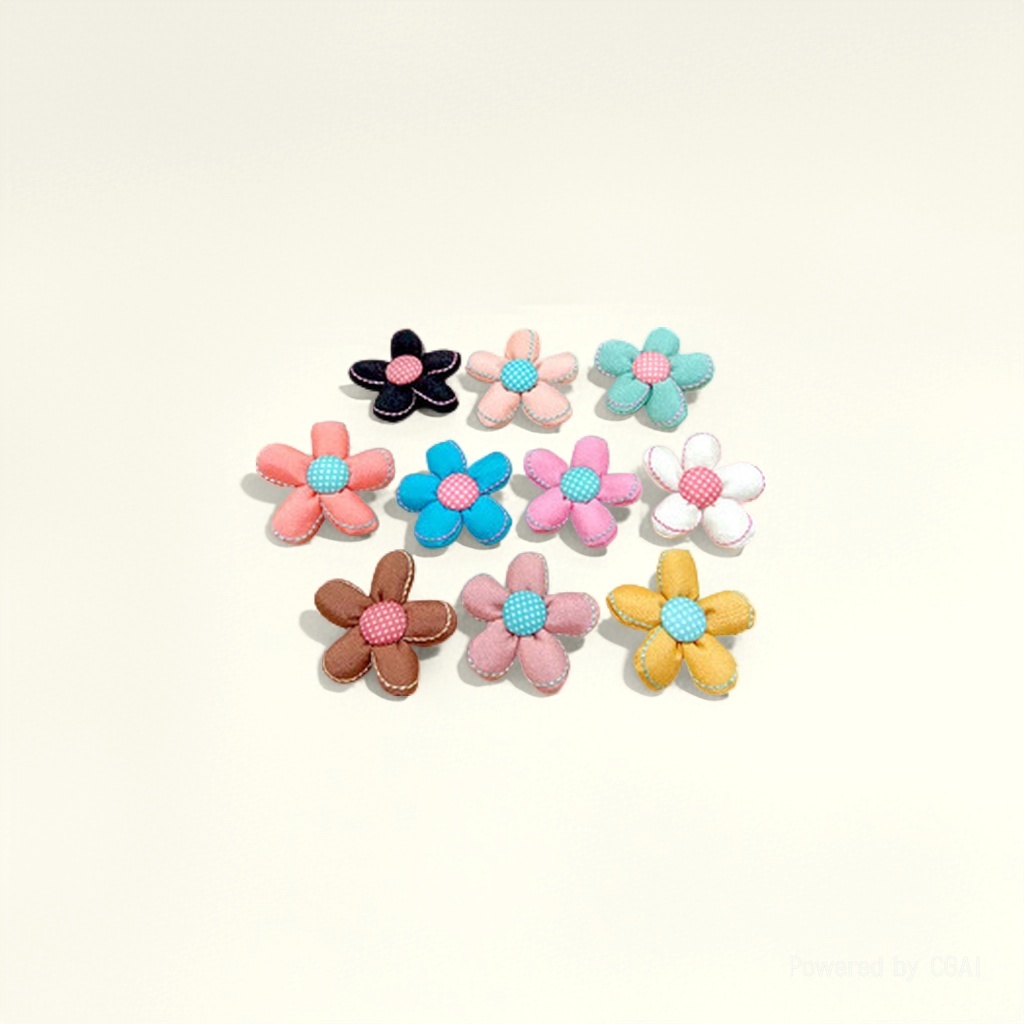 Colorful fabric flower petals, fabric handicrafts without flower diamonds, tissue boxes, creative home decoration Application Scenario