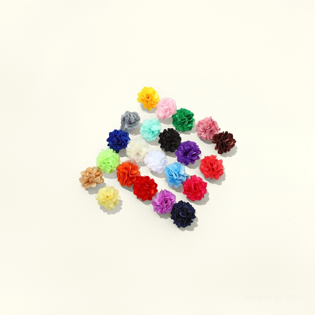 Korean-style fabric gauze flowers, super beautiful handcrafted flower DIY accessories, Korean-style hair accessories and headwear materials wholesale details Picture