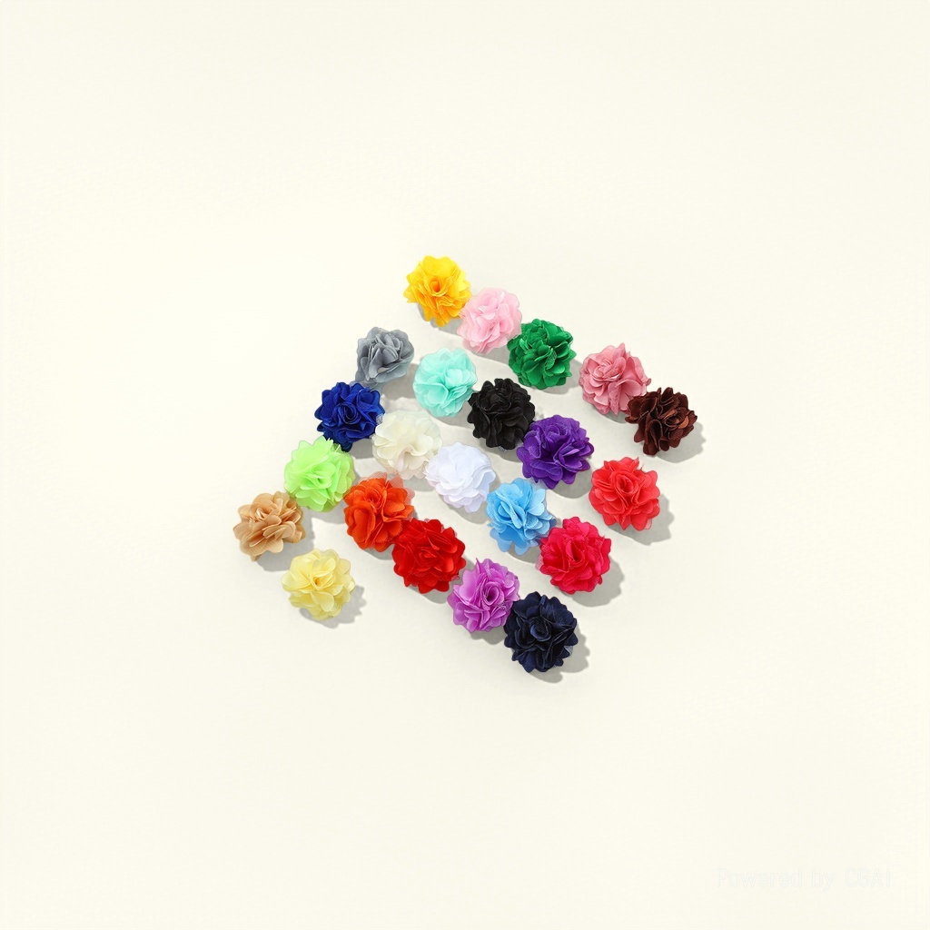 Korean-style fabric gauze flowers, super beautiful handcrafted flower DIY accessories, Korean-style hair accessories and headwear materials wholesale Application Scenario