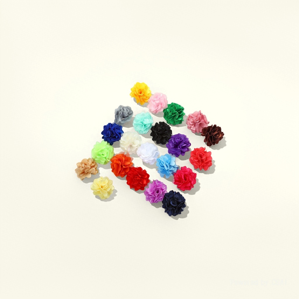 Korean-style fabric gauze flowers, super beautiful handcrafted flower DIY accessories, Korean-style hair accessories and headwear materials wholesale Item Picture