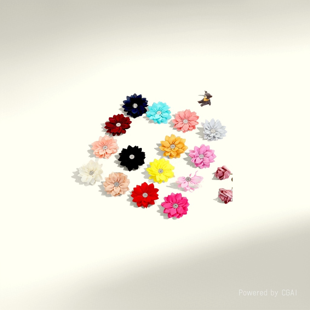 Korean-style fabric chiffon flowers, super beautiful handcrafted flowers, wholesale of Korean-style hair accessories and headwear materials, DIY jewelry accessories Item Picture