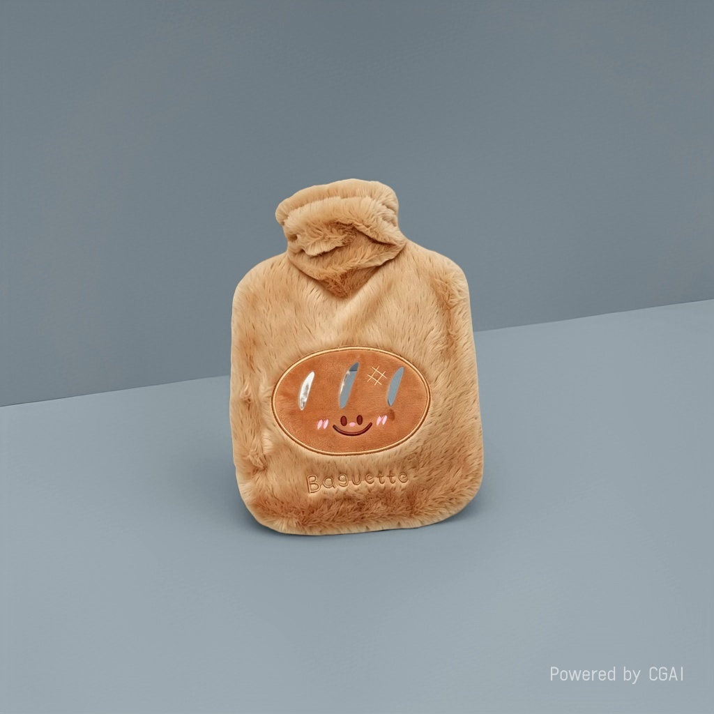 1000ML water-filled hot water bag, plush rubber winter hand warmer, portable and warm, factory direct sales, international trade Application Scenario