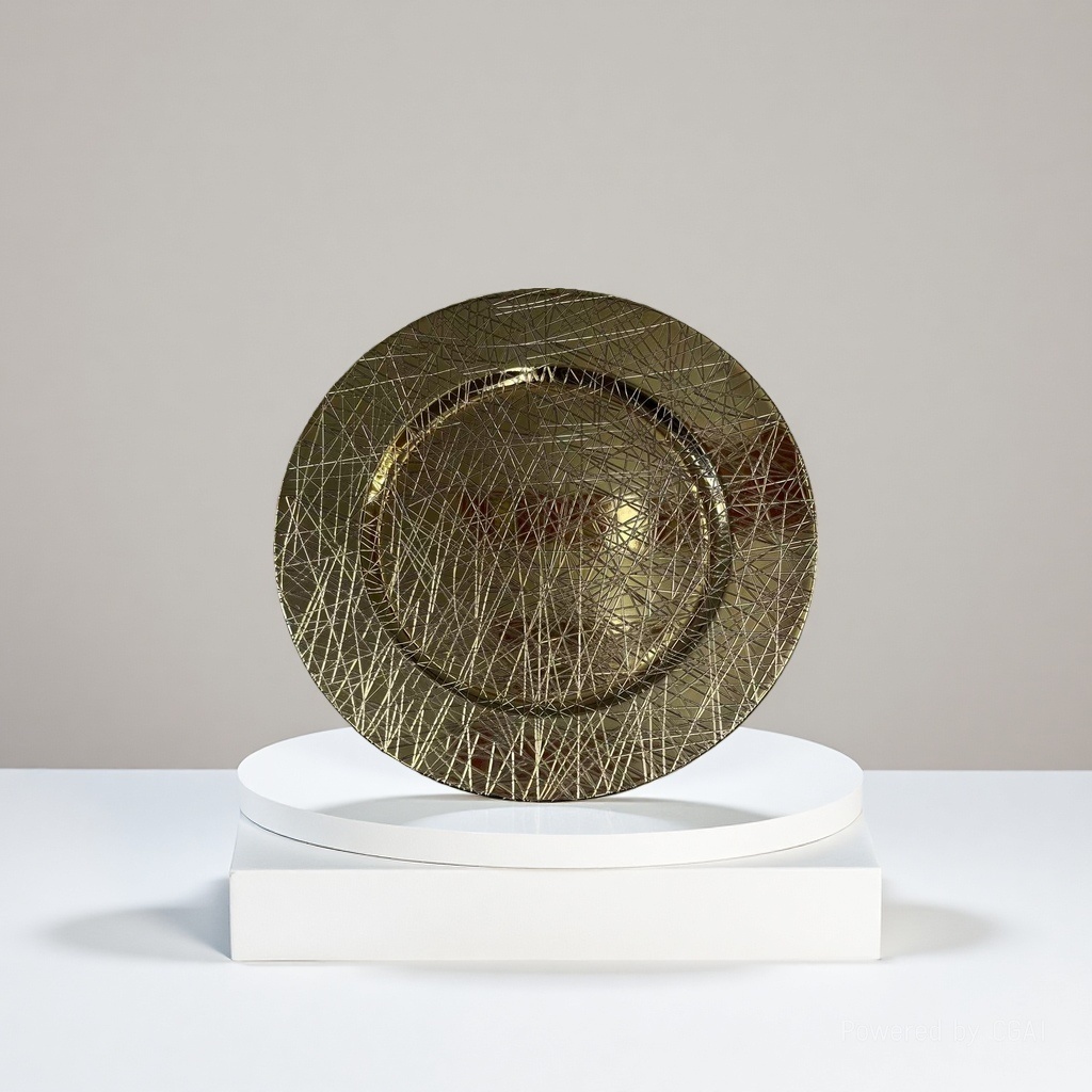 仿大理石纹香炉托盘婚庆摆件装饰盘子托盘15cm