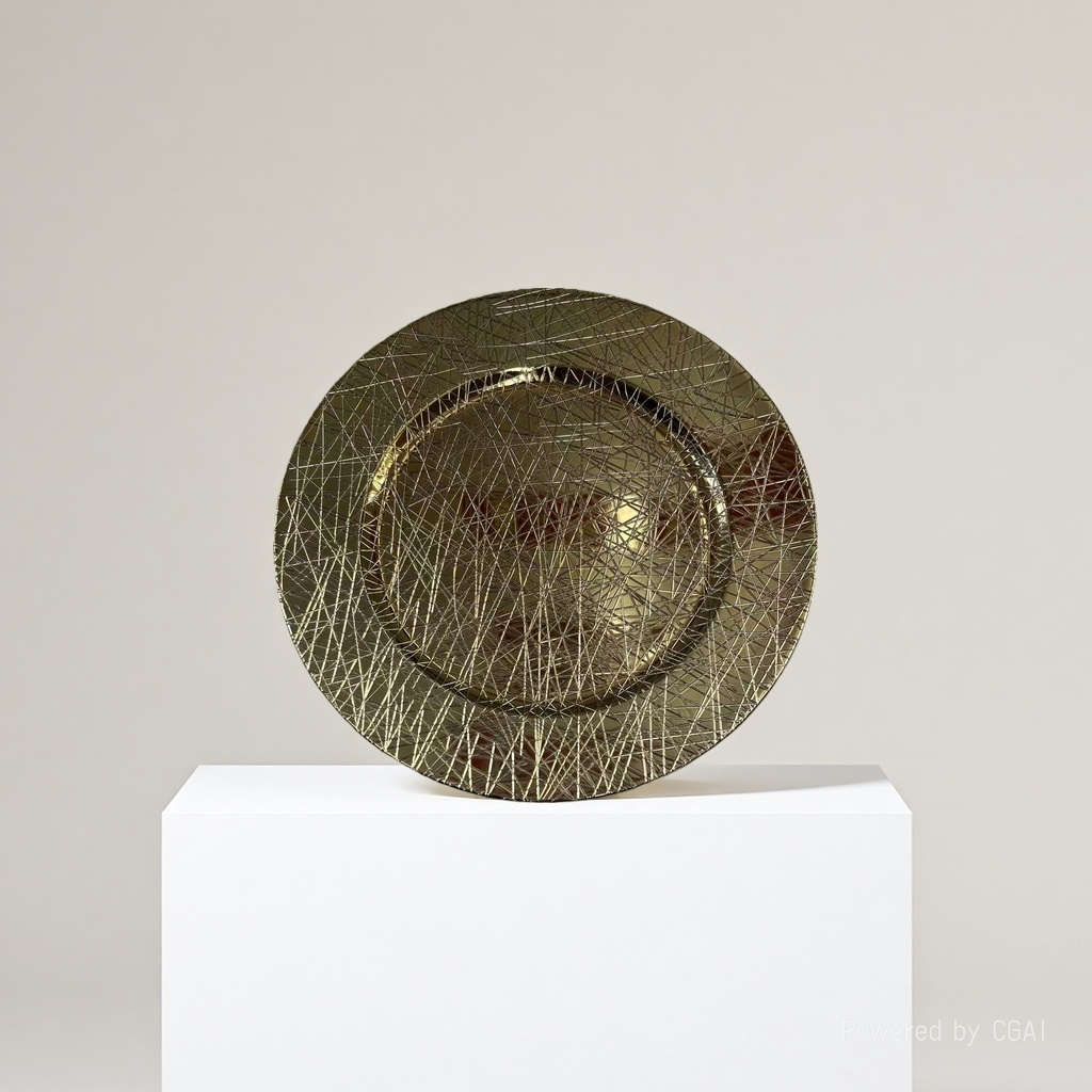 平盘盘子10寸/盘子/密胺/端菜盘/金边盘北欧产品图