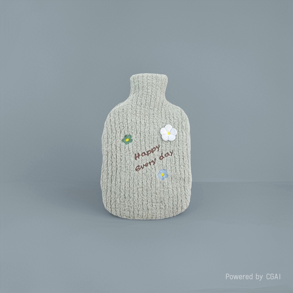 International trade 2000ml water filling hot water bag, no age limit, simple winter double-plug hot water bag, rubber hot water bag, hand warmer, portable and warm, factory direct sales, customizable and designed