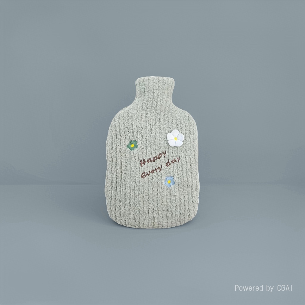 International trade 2000ml water filling hot water bag, no age limit, simple winter double-plug hot water bag, rubber hot water bag, hand warmer, portable and warm, factory direct sales, customizable and designed Specification image