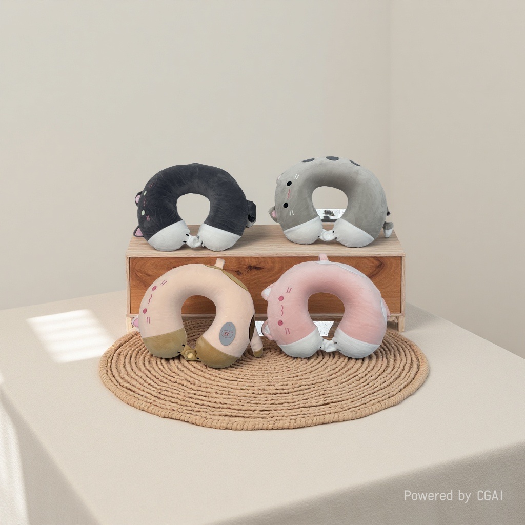 Cartoon animal-shaped U-shaped memory foam travel pillow, comfortable, breathable and neck-protecting new style Application Scenario