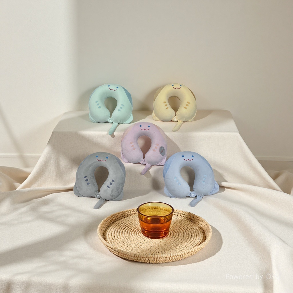 The U-shaped memory foam travel pillow is a comfortable, breathable and neck-protecting new upgraded version