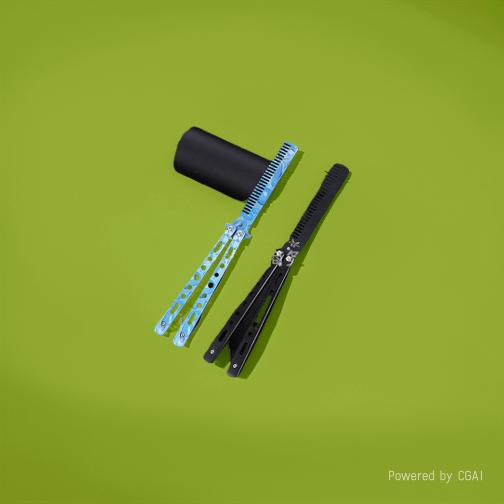 Factory direct supply of outdoor practice combs, practice knives, butterfly knives, folding butterfly combs, stainless steel swing knives, cogo combs details Picture