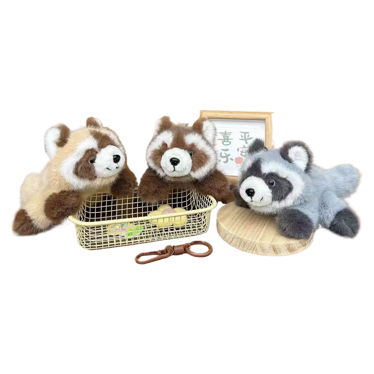 Cute plush raccoon plush doll doll Plush toy cute doll Item Picture