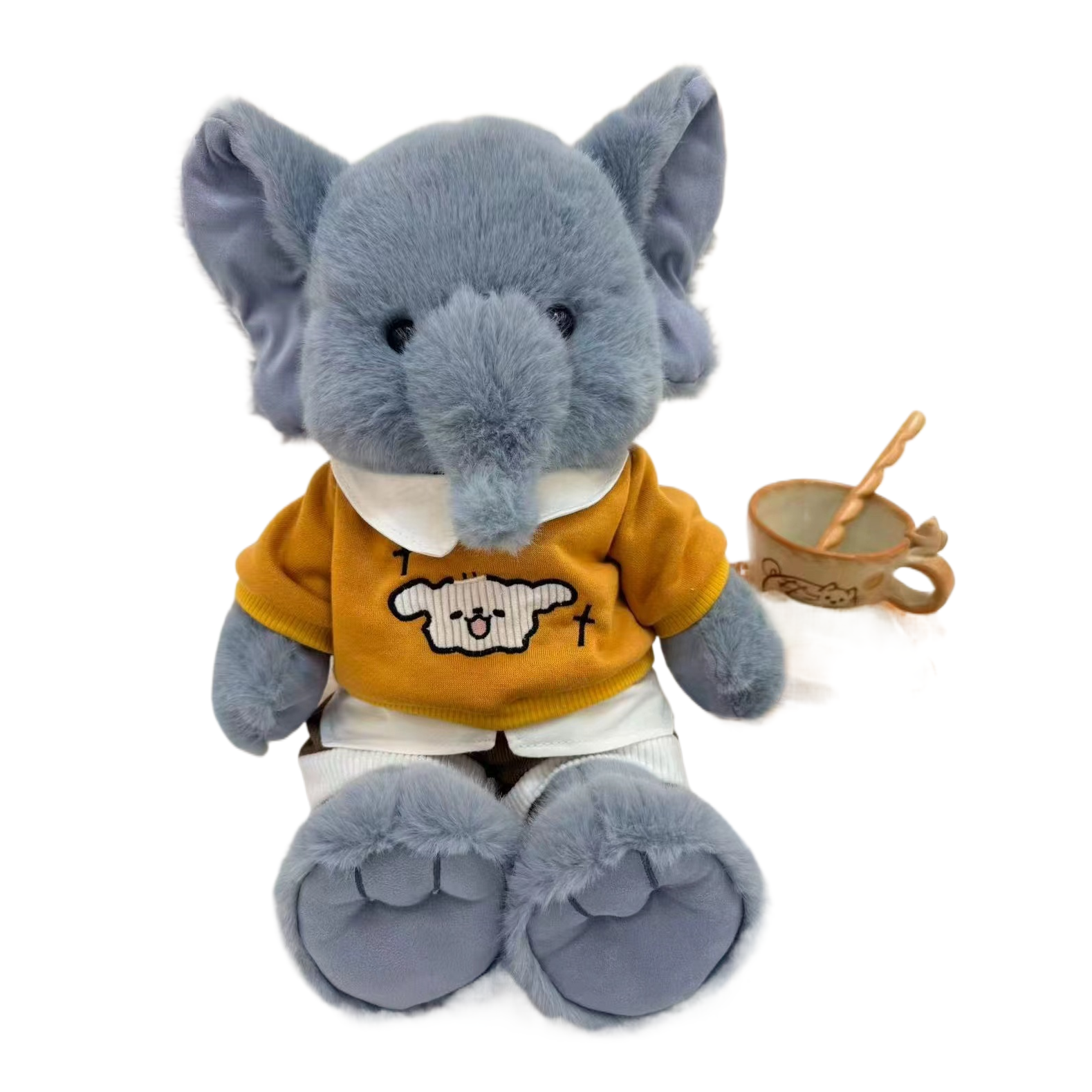 Plush elephant, plush doll, plush toy, cute and soft toy Item Picture