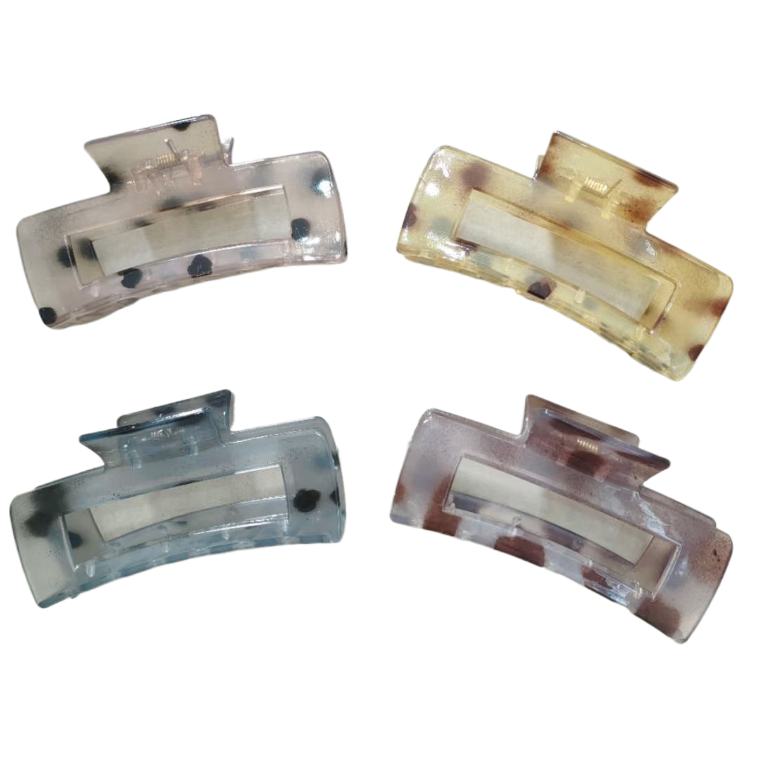 Transparent shark clip, hairpin, main body, fashionable hair accessory, simple style Item Picture