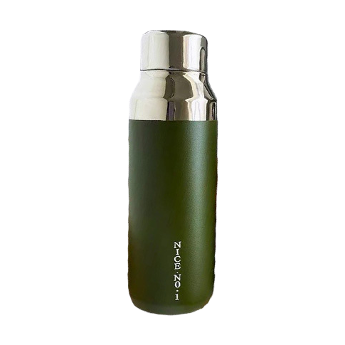 Cross-border solid-color simple 304 stainless steel vacuum insulated cup with mirror cover and powder-coated plastic, a portable insulated cup for students and couples Item Picture
