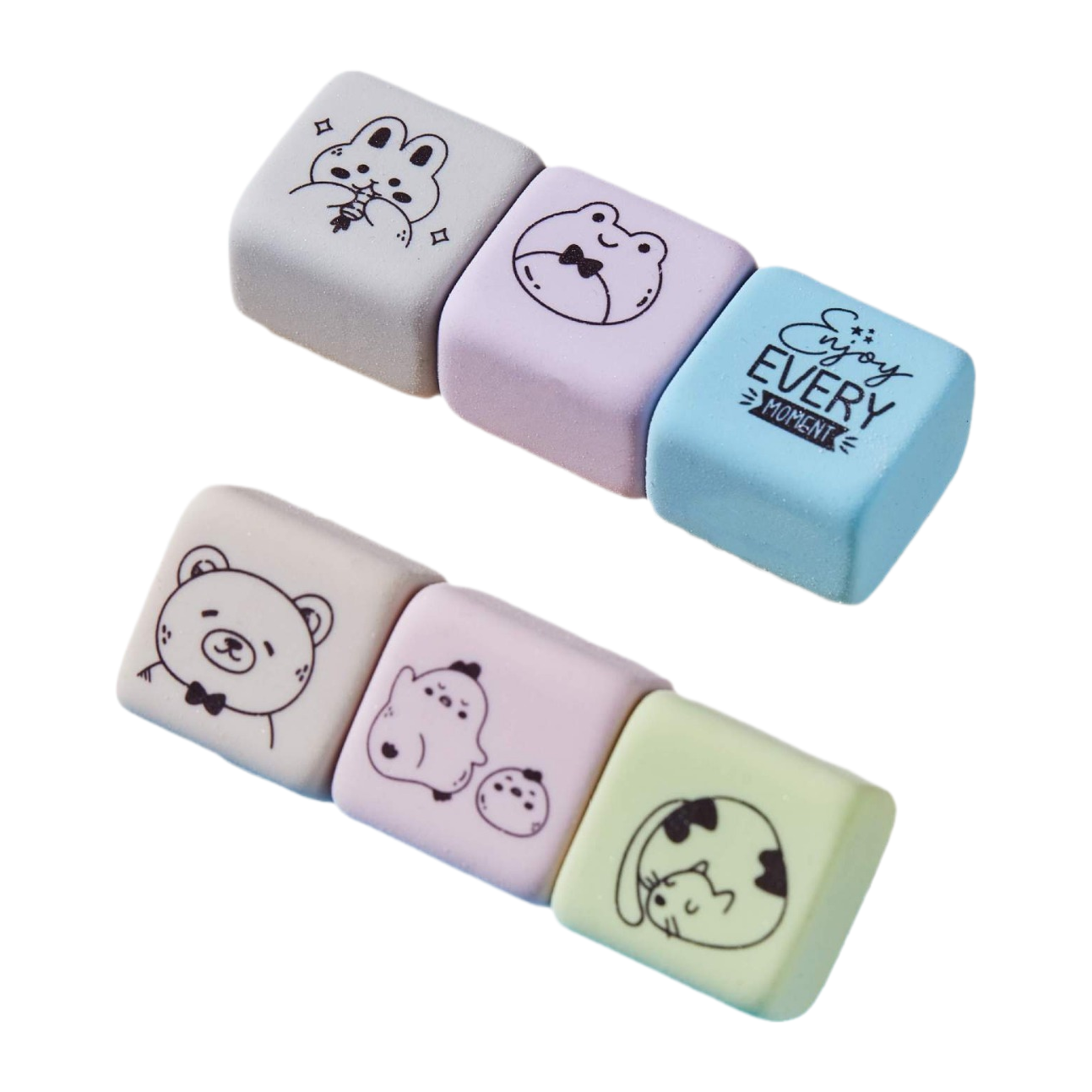 橡皮/文具/拖鞋橡皮擦/橡皮擦套装/潮玩白底实物图