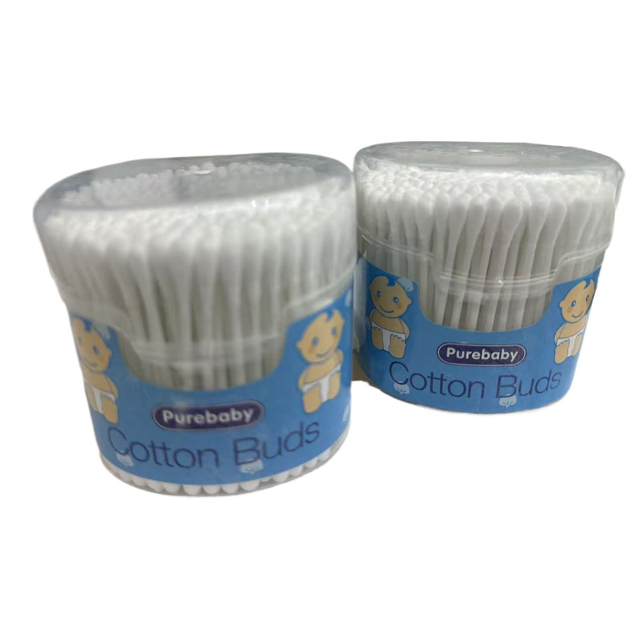 Baby cotton swabs, pure cotton soft protective swabs, 100-piece set, gentle cleaning baby products Item Picture