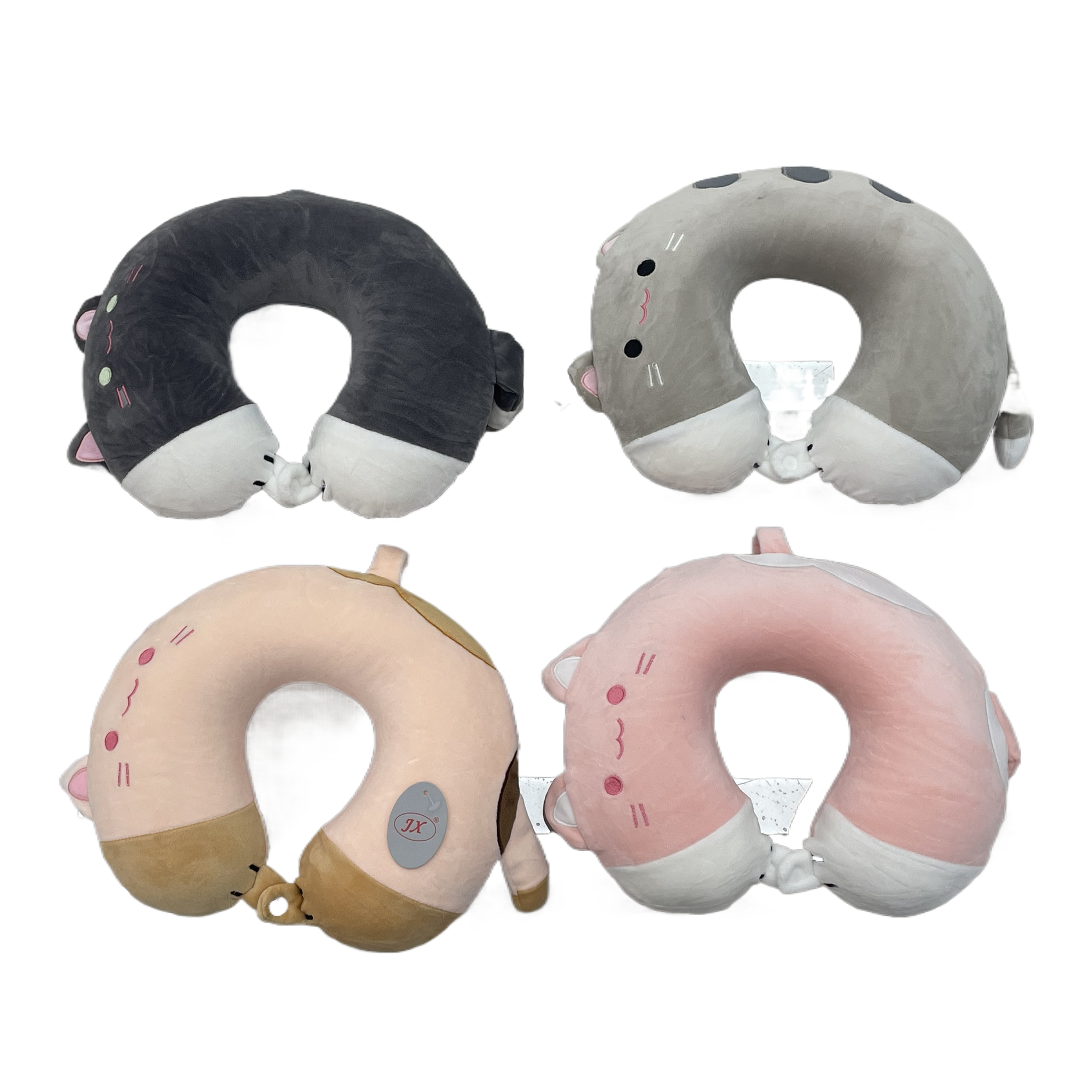 Cartoon animal-shaped U-shaped memory foam travel pillow, comfortable, breathable and neck-protecting new style Item Picture