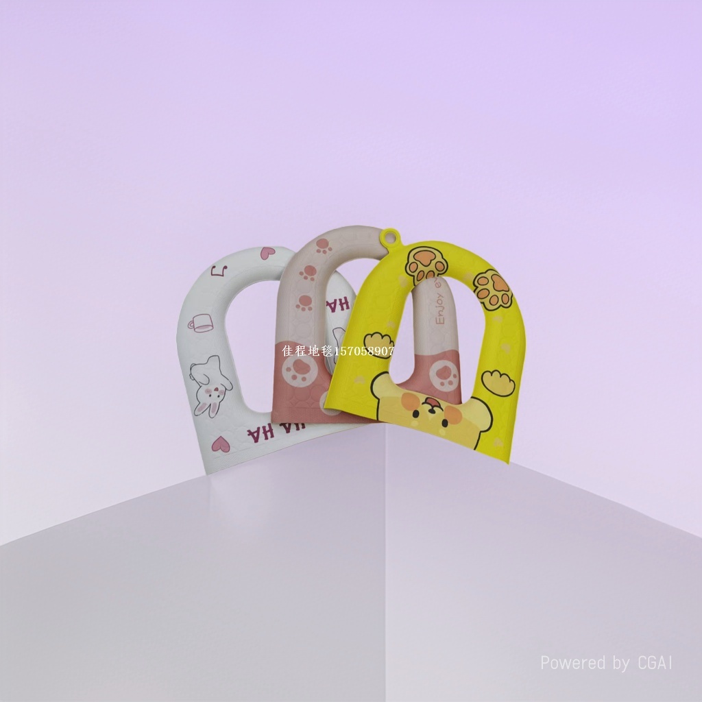 跨境马桶垫坐垫四季通用坐便垫EVA可擦洗防水卡通印花马桶垫 批发090038513