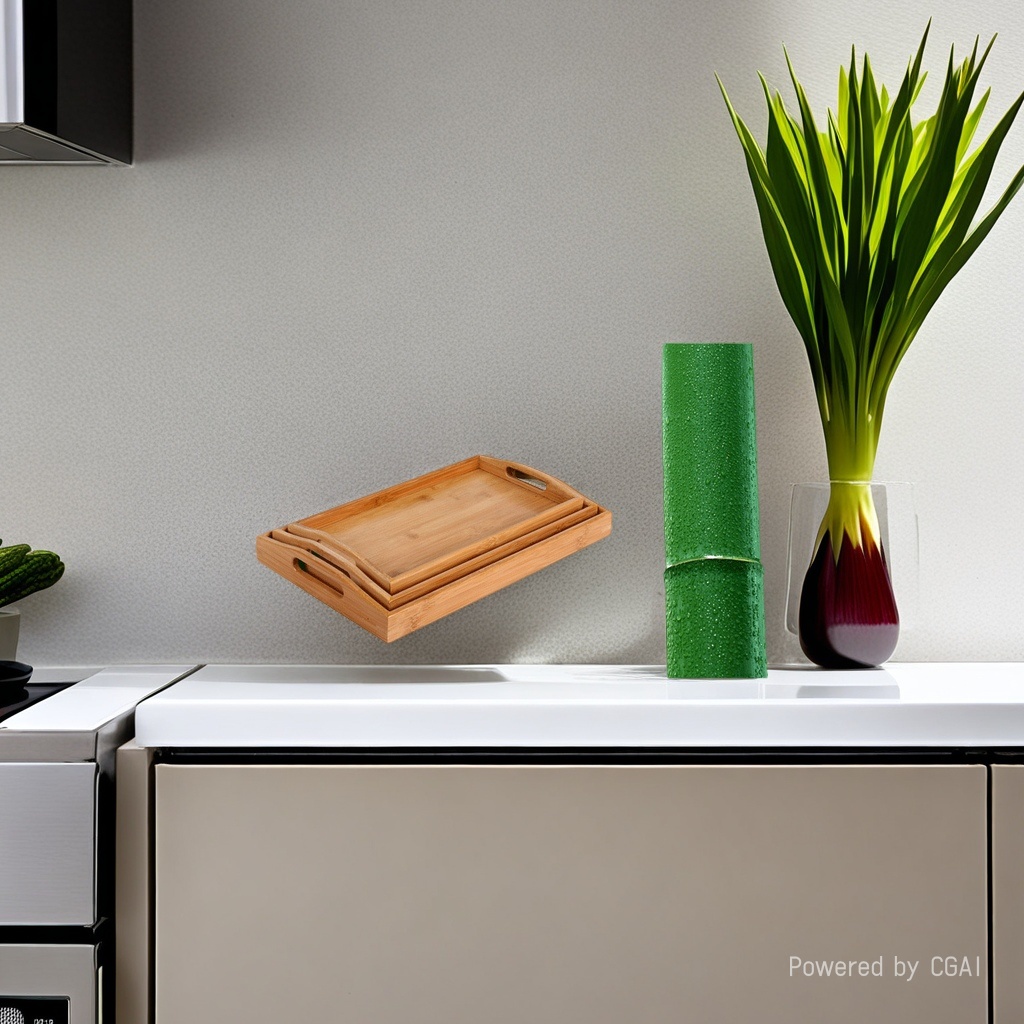 Bamboo rectangular hotel bamboo trays, tea plates, household daily fruit tableware, tea sets, bamboo plates Application Scenario