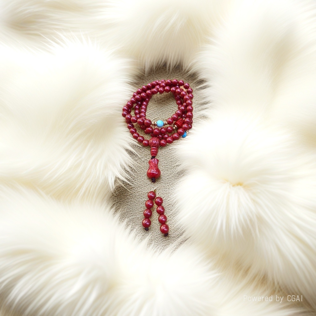 A 108-bead cinnabar Chinese-style bracelet with prayer beads for both men and women to wear Application Scenario