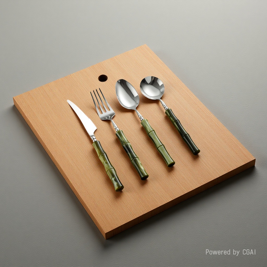 Cuchillos y tenedores para filete herramientas para barbacoa pastel vajilla set 3pcs set acero inoxidable cuchillos y tenedores cucharas Application Scenario