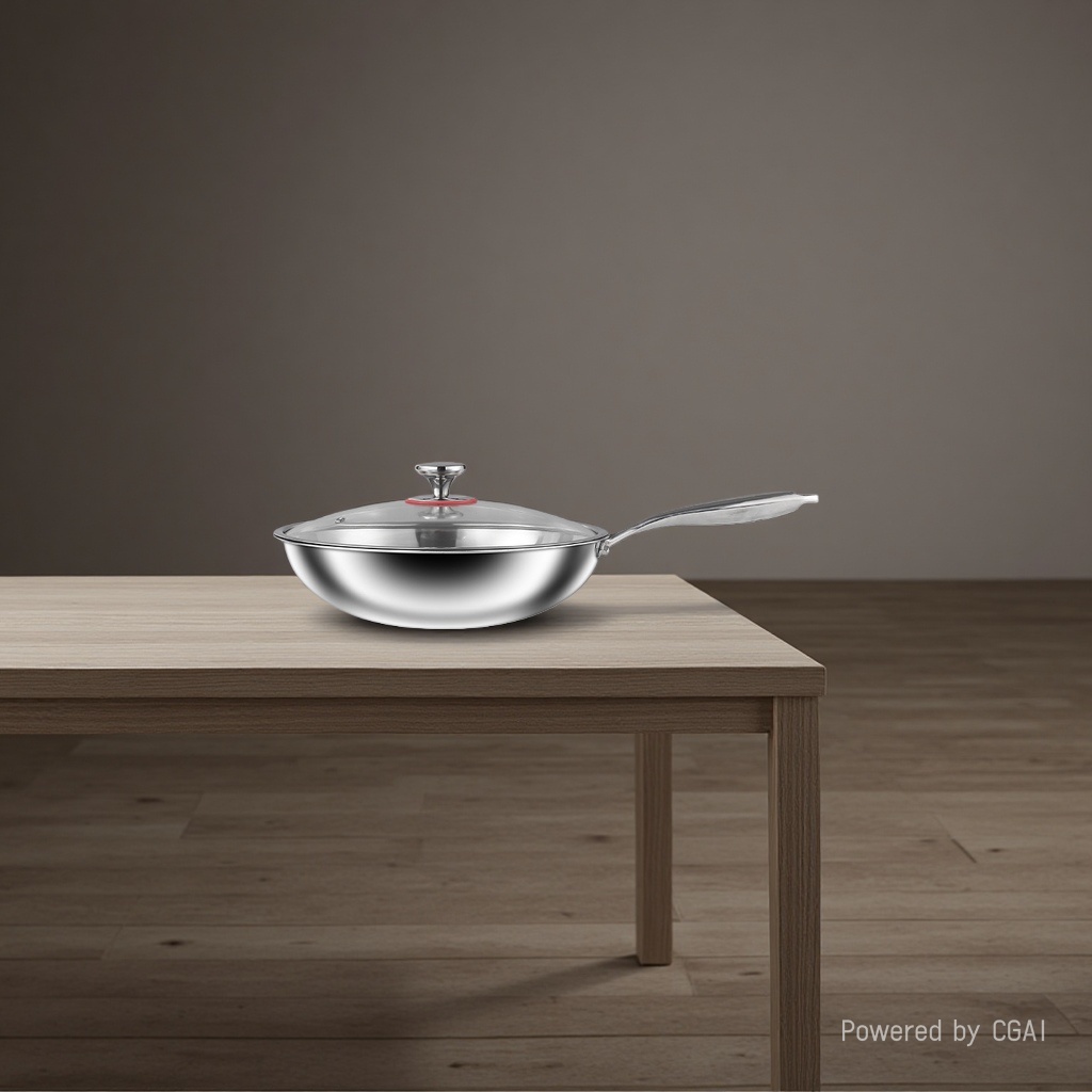 Titanium alloy non-stick wok, stainless steel cast iron wok, multi-material wok, household cooking wonder Specification image