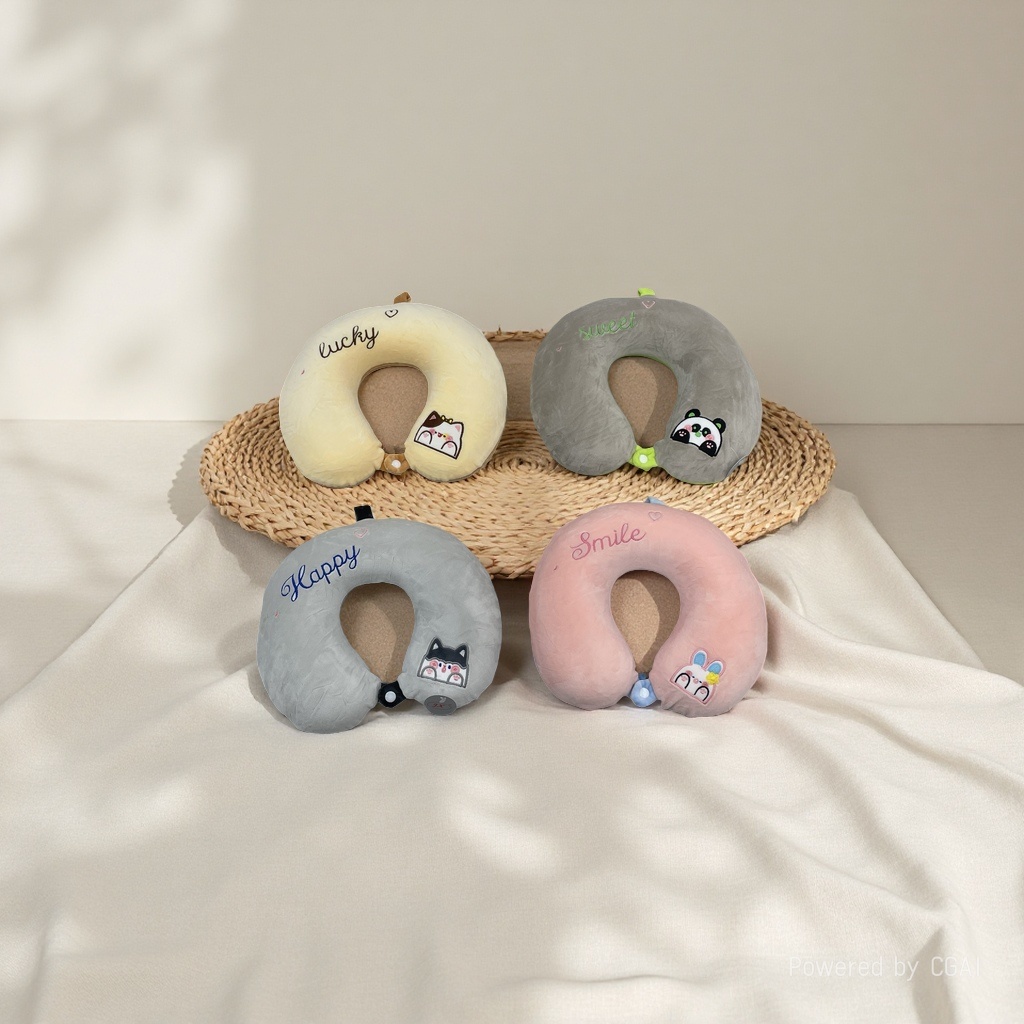 U-shaped memory foam travel pillow, comfortable, breathable and neck-protecting new upgraded model 102132974