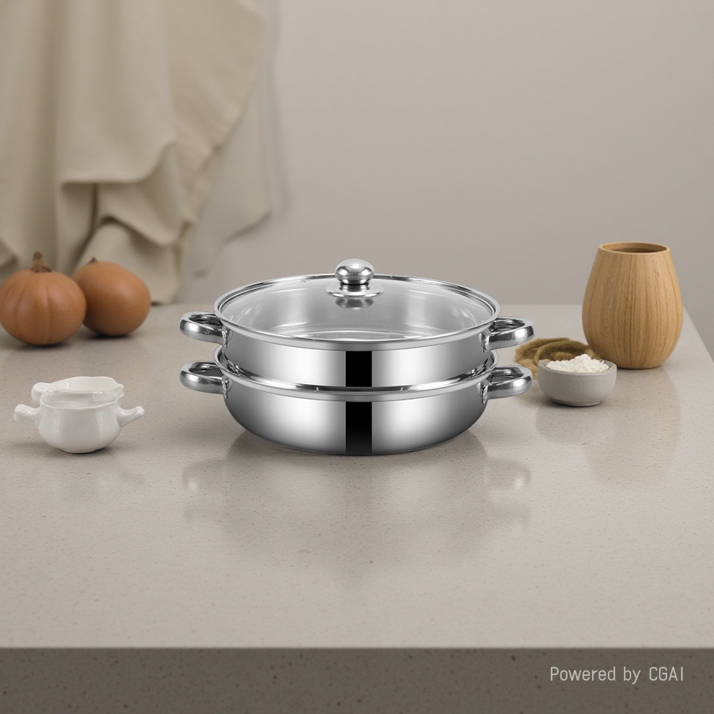 Stainless steel 316L steamer pot, multi-functional steamer pot, soup pot, steaming and boiling integrated Application Scenario