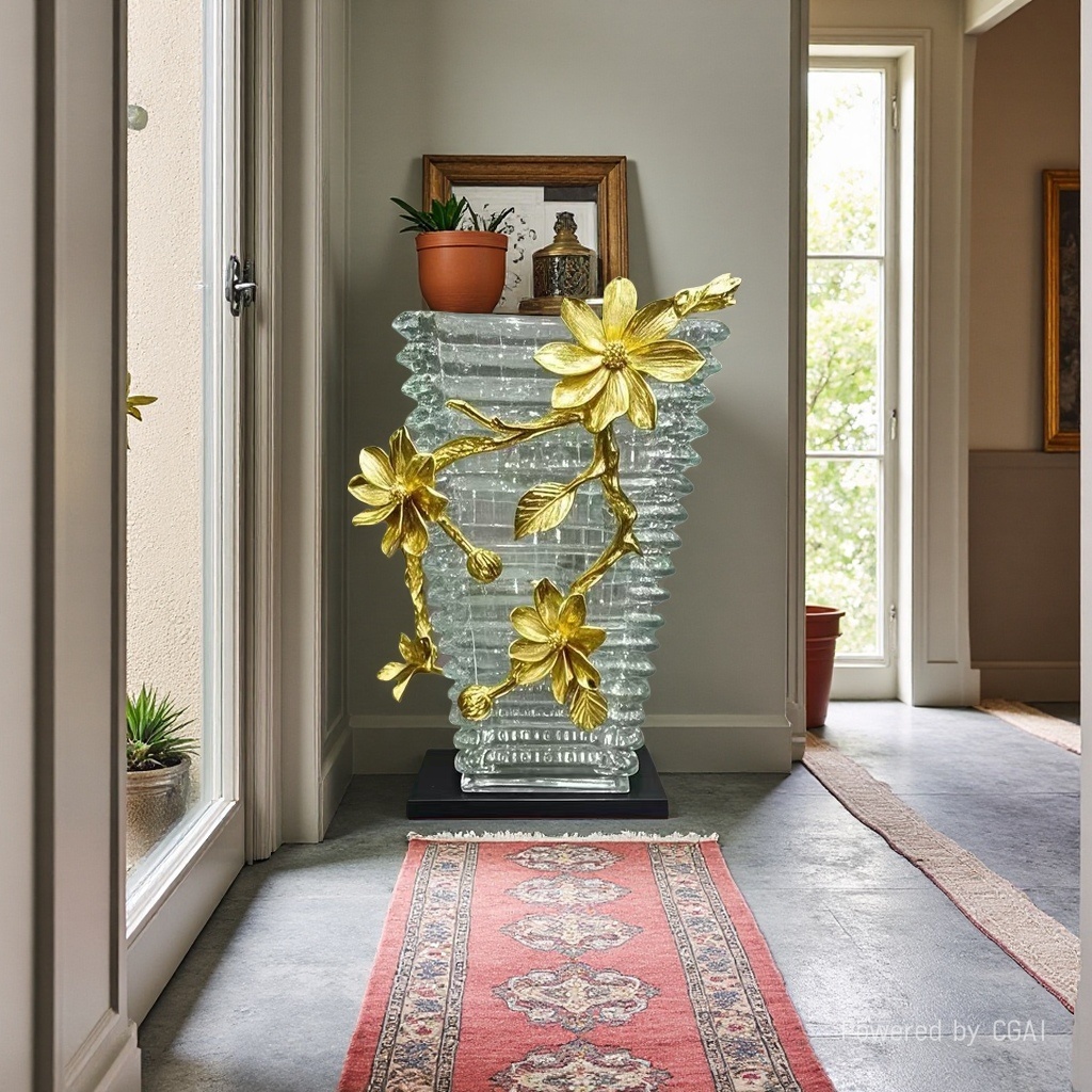 Nordic glass vases, transparent creative living room flower arrangement ornaments details Picture