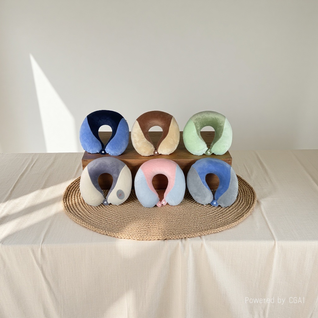 Automatic inflatable travel pillow, portable inflatable pillow, travel pad, portable, light and comfortable for sleep Specification image
