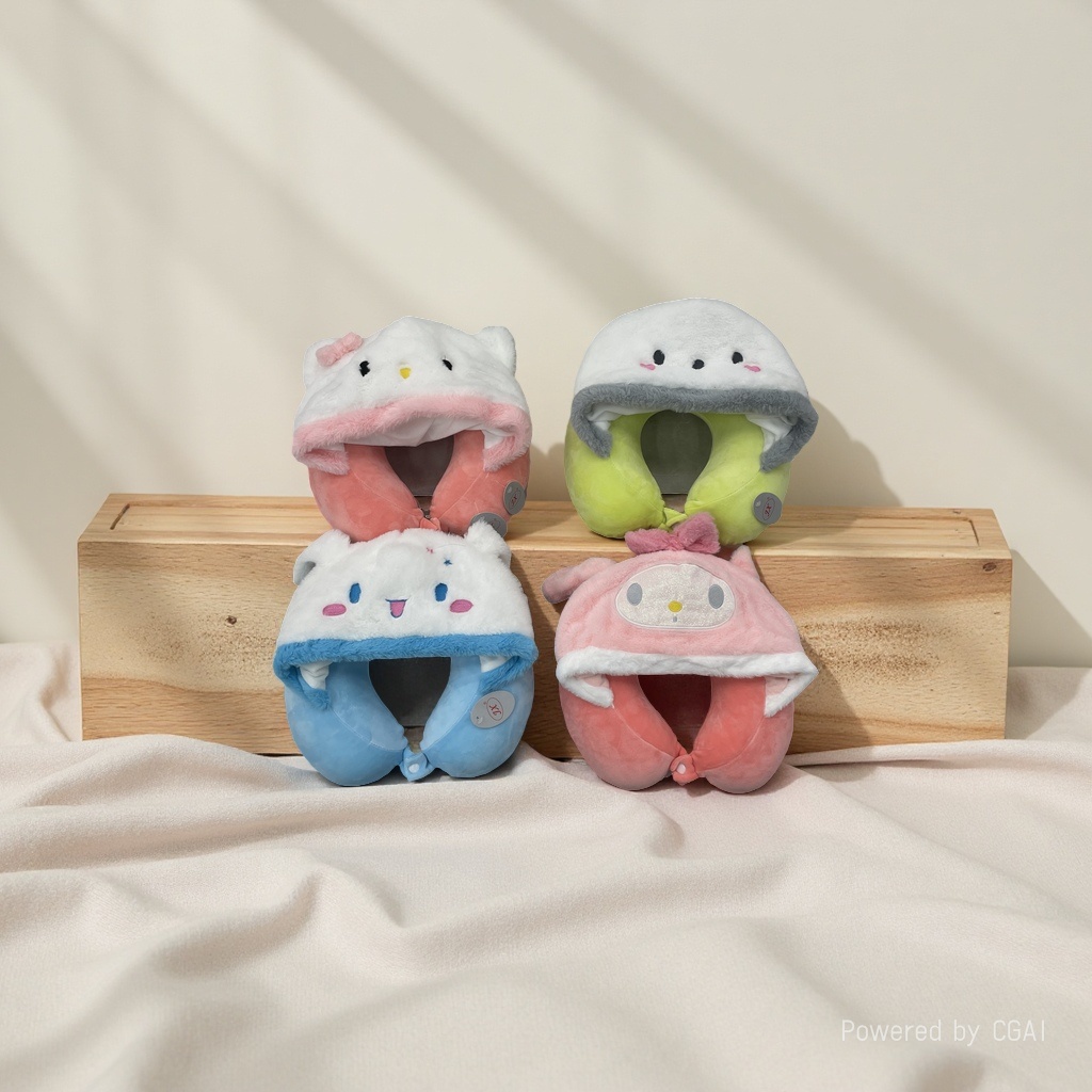 Custom plush toy chair simulation neck pillow plush toy 180g fresh and cute plush Specification image