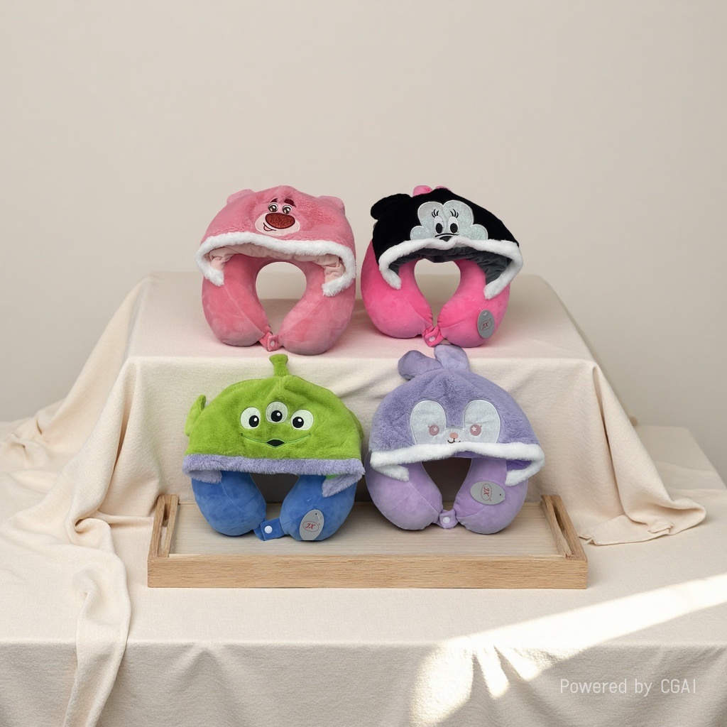 Cartoon-shaped U-shaped memory foam travel pillow, comfortable, breathable and neck-protecting new style 110007502 Specification image