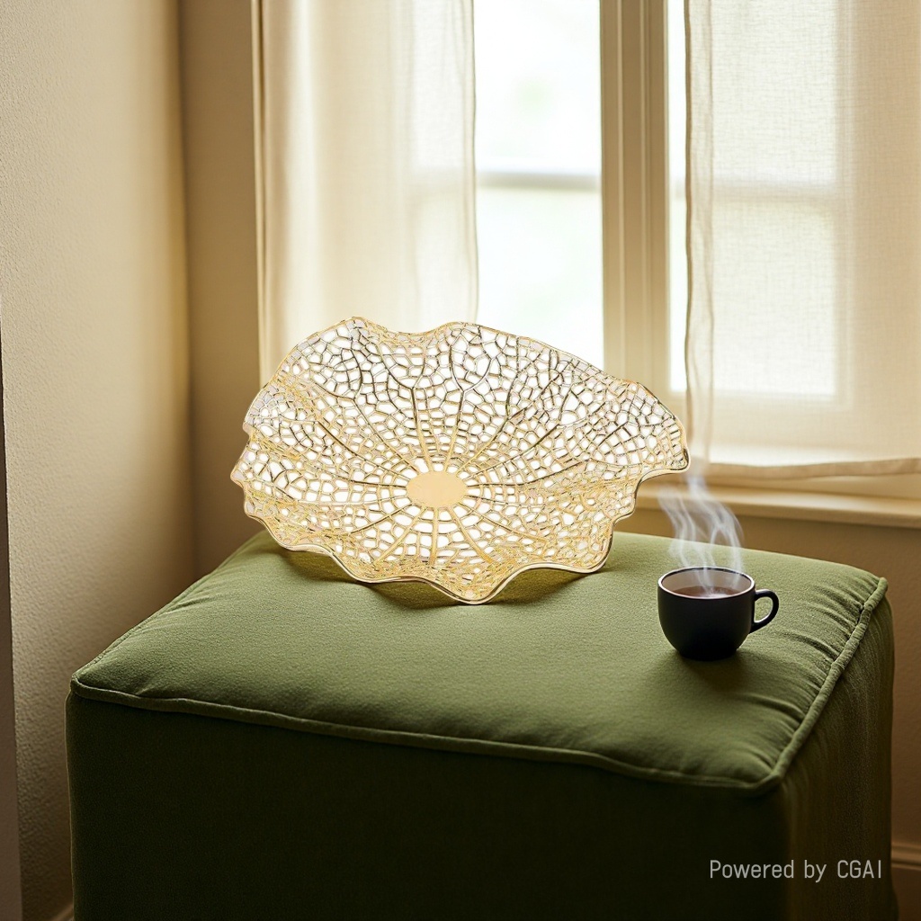 European-style creative hotel desktop ornaments, light luxury and fashionable fruit plates, coral trees, living room decorations, metal soft furnishings for the entrance hall. 110329369 details Picture