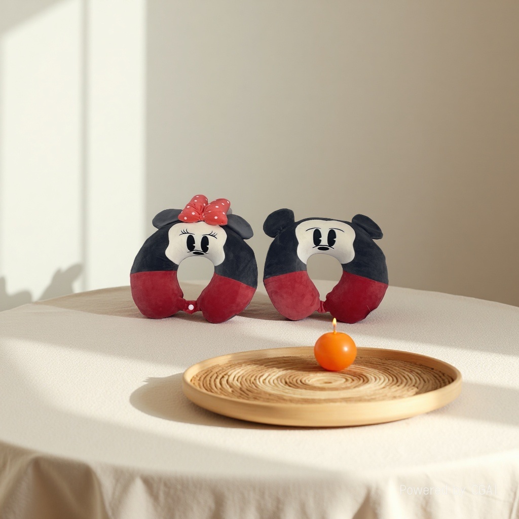 Plush heart-shaped pillow, ear-hanging rabbit toy plush pillow, 18cm Specification image