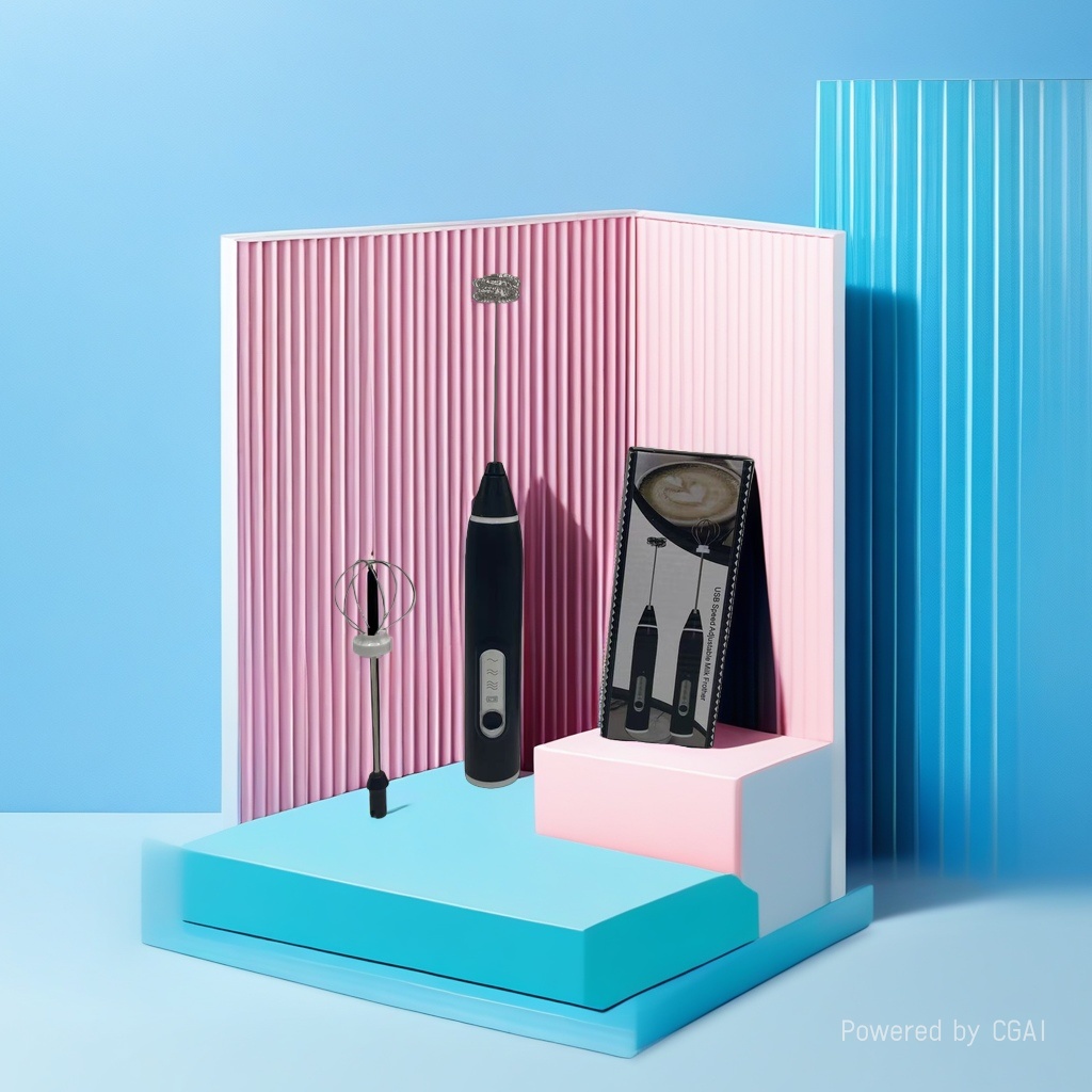 Egg beater, electric coffee blender, milk frother, foam whipper, stirring rod, three-speed foaming Application Scenario
