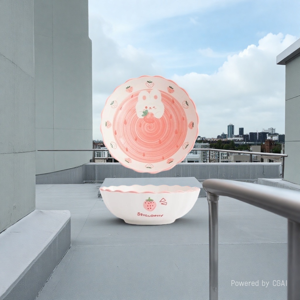 玻璃沙拉碗/小型陶瓷碗/小碗/六寸碗/白玉瓷碗产品图