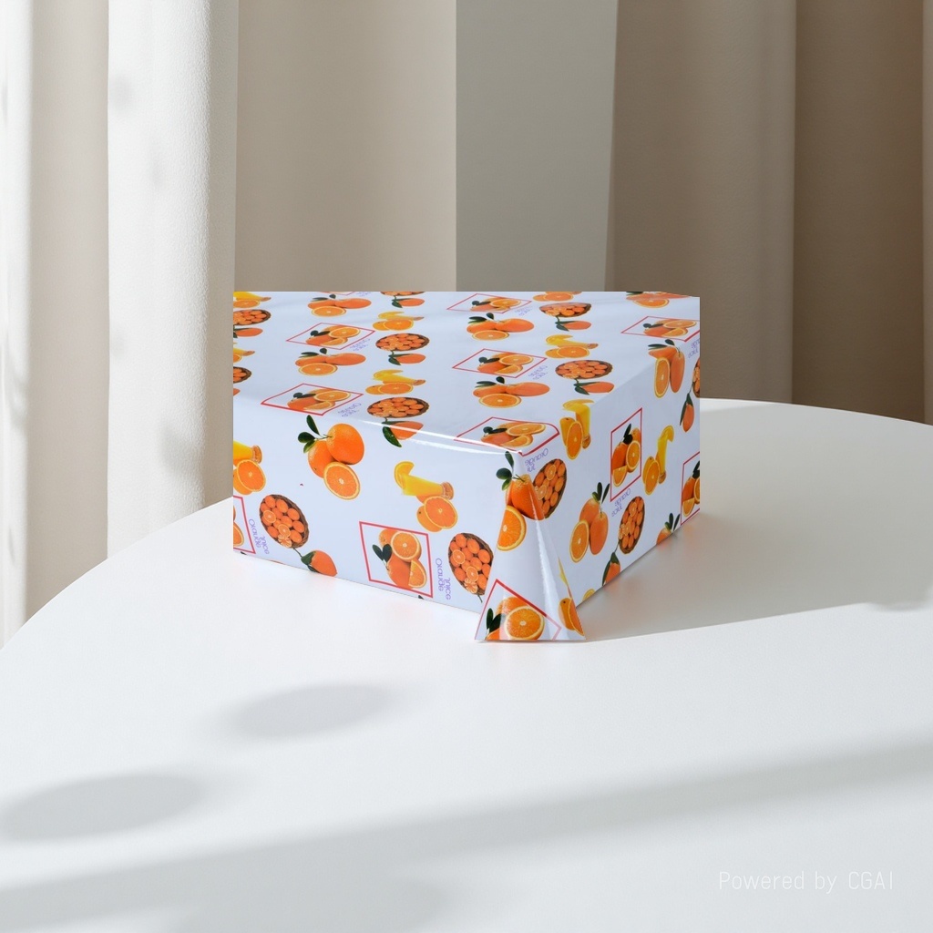 مفرش منضدة باللون الشفاف مع مفرش المائدة Item Picture