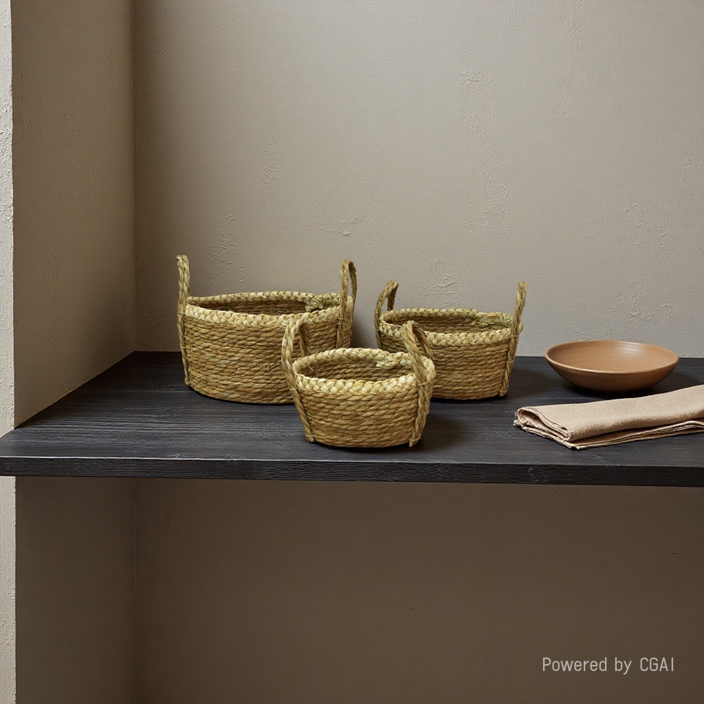 Anti-rattan woven storage basket, dirty clothes basket, multi-purpose storage basket, storage basket, household storage basket Specification image