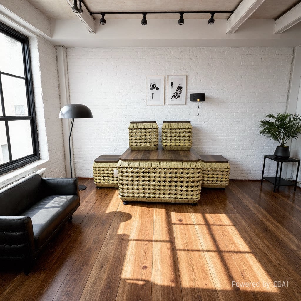 Woven storage stools, storage tables, home storage, household stools, storage seats, and shelves Application Scenario