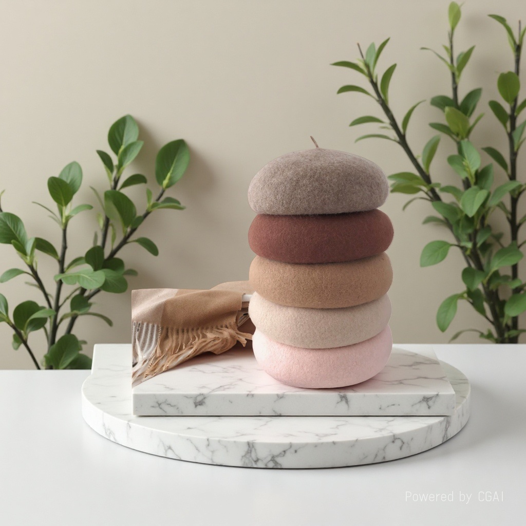 Woolen beret, Korean style, women's autumn and winter retro trend, Japanese-style bud hat, British artistic painter hat customization details Picture