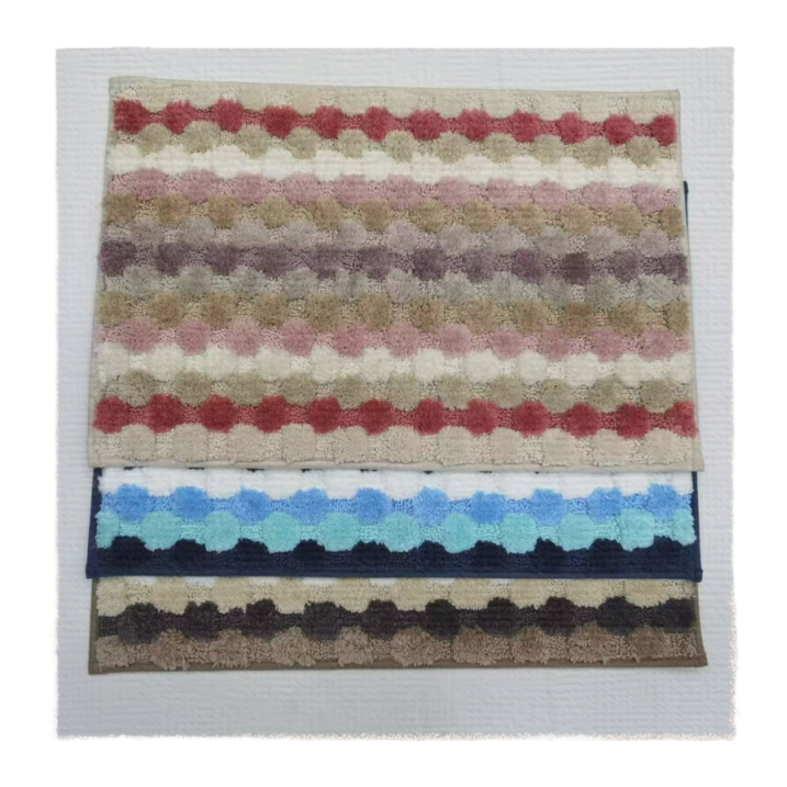 Classic checkered TPR base color stripe carpet, microfiber carpet, anti-slip mat, floor mat, door mat, kitchen mat, bathroom mat, foreign trade 092729280 Item Picture