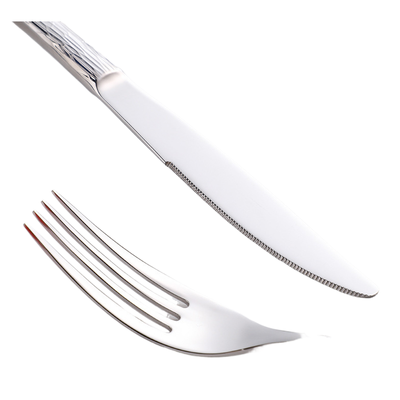 Silver Dragon Egg Stainless Steel knife, fork and tableware Cross-border Bestseller Western cuisine knife, fork and spoon set Item Picture