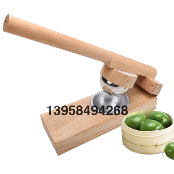 Handmade 糍粑 Qingming fruit green ball pressing mold, mugwort leaf rice cake steaming rice cake pressing machine, snow beauty lady magic tool Item Picture