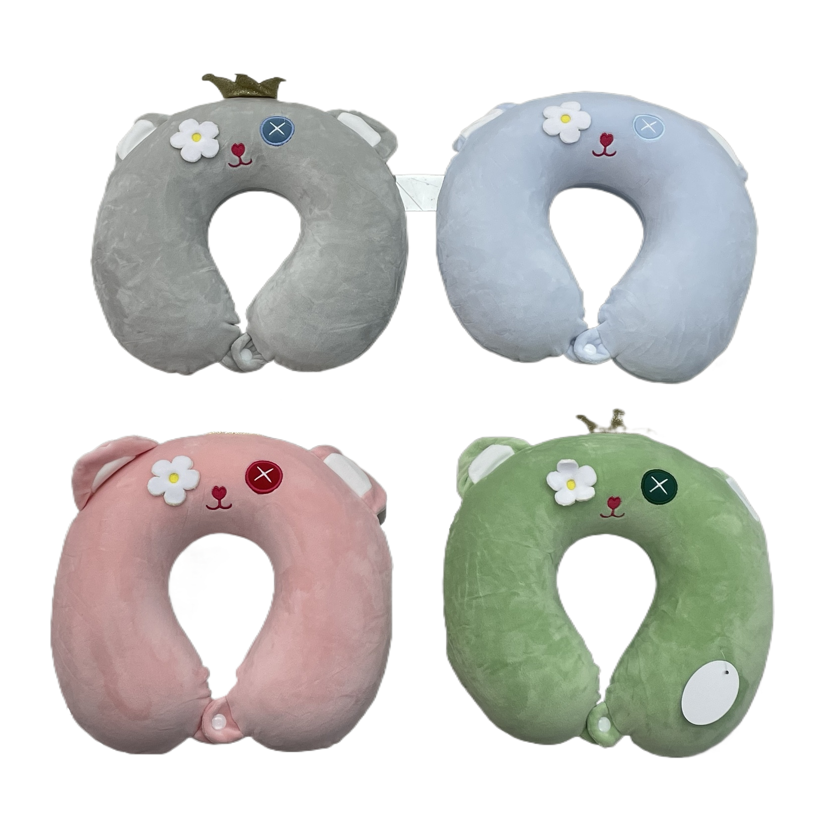 Cute cartoon-shaped U-shaped memory foam travel pillow, a soft and comfortable neck-protecting wonder Item Picture